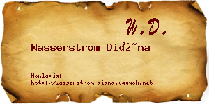 Wasserstrom Diána névjegykártya